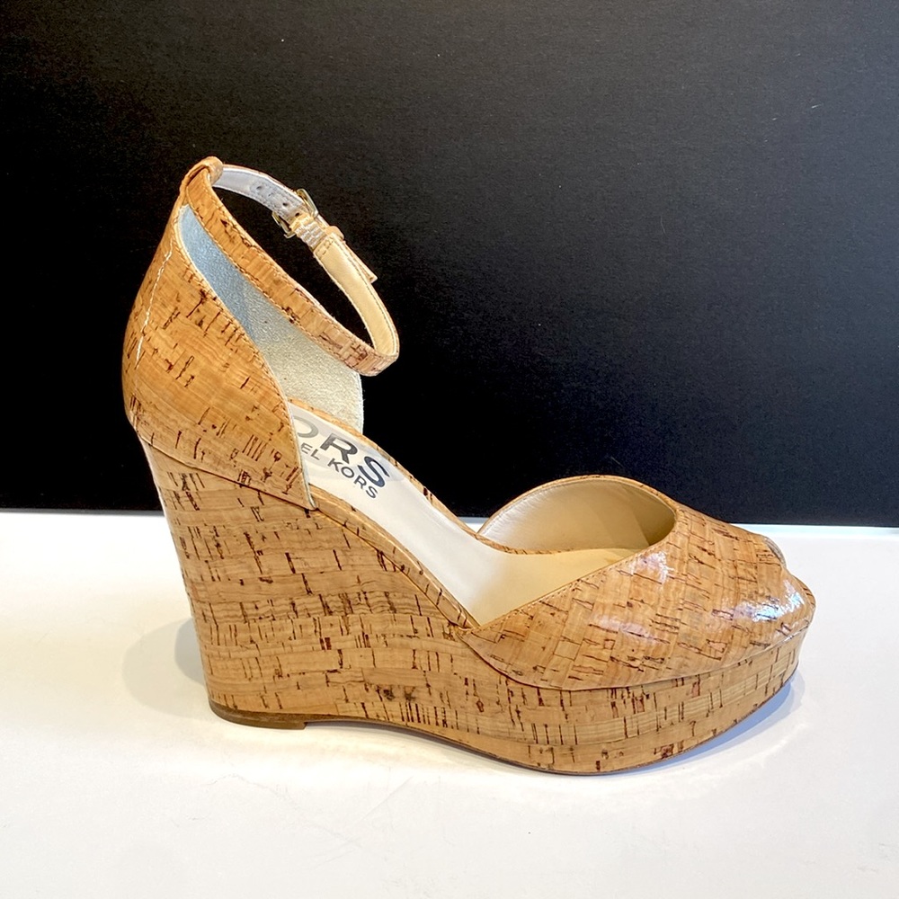 MICHAEL KORS Cork Platform Wedge Sandals Heels!!! NWOT